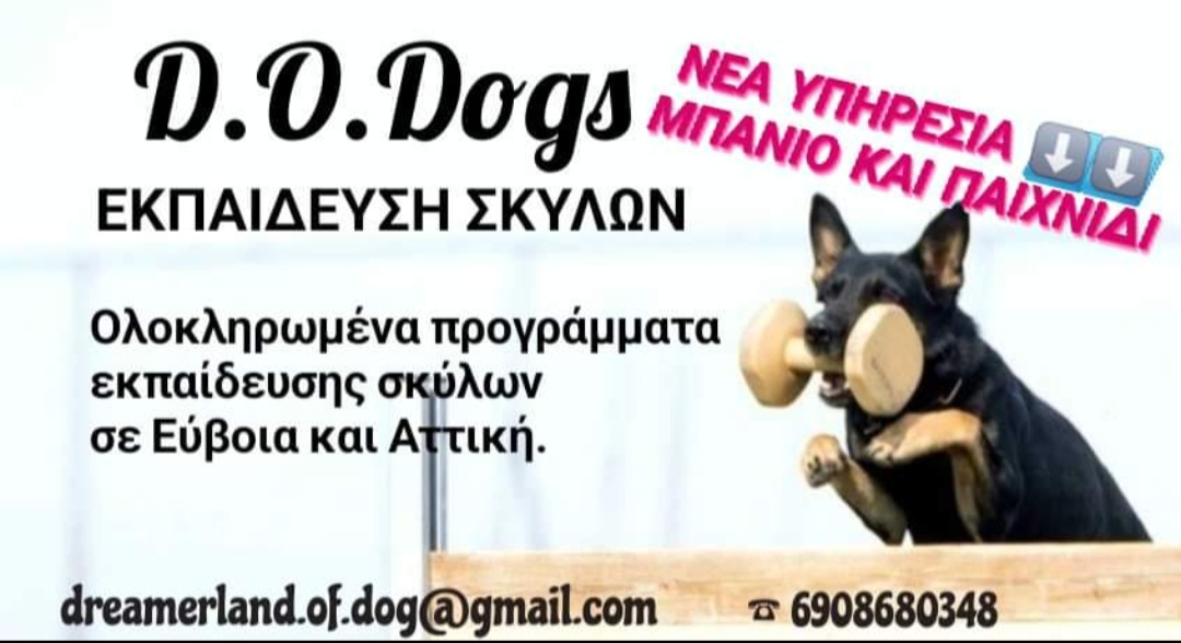 D.O.Dogs ΕΚΠΑΙΔΕΥΣΗ ΣΚΥΛΩΝ